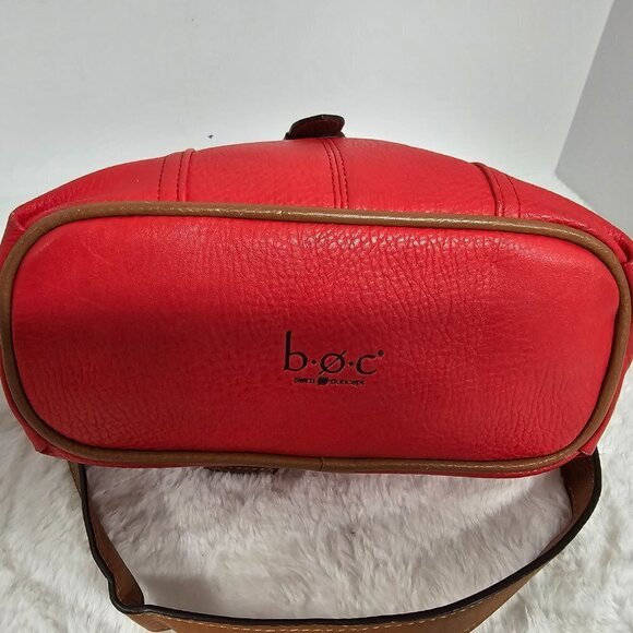 B.O.C. Red Faux Leather Crossbody Bag - Picture 6 of 15